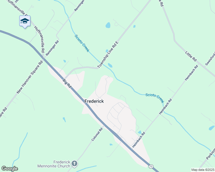 map of restaurants, bars, coffee shops, grocery stores, and more near 152 Ivy Lane in Zieglerville