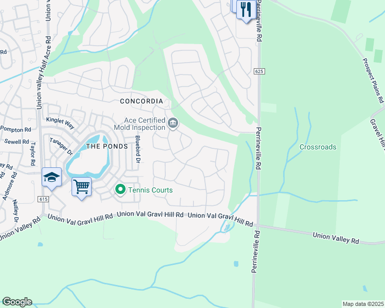 map of restaurants, bars, coffee shops, grocery stores, and more near 11B Ethan Allen Drive in Monroe Township