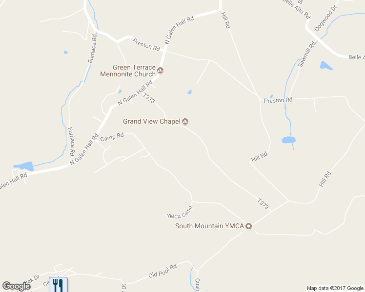 map of restaurants, bars, coffee shops, grocery stores, and more near 112 Grandview Road in Wernersville