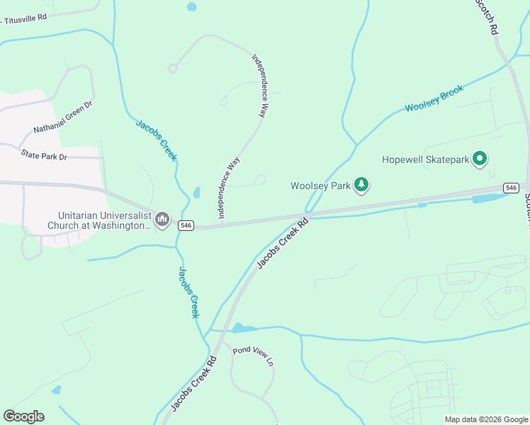 map of restaurants, bars, coffee shops, grocery stores, and more near 247 Washington Crossing Pennington Road in Hopewell Township