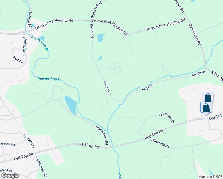 map of restaurants, bars, coffee shops, grocery stores, and more near 717 Knight Drive in Harrisburg