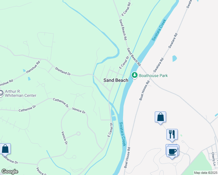 map of restaurants, bars, coffee shops, grocery stores, and more near 206 East Canal Street in Hummelstown