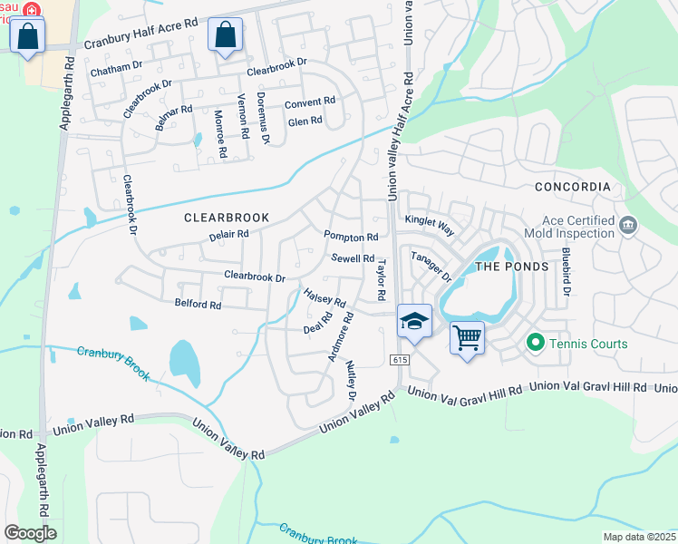 map of restaurants, bars, coffee shops, grocery stores, and more near 821A Rigens Place in Monroe Township