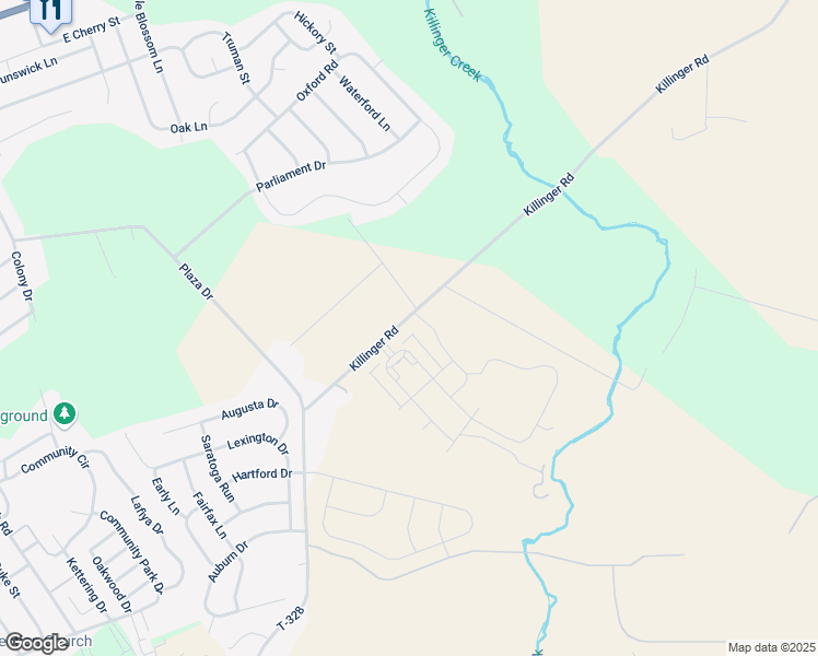 map of restaurants, bars, coffee shops, grocery stores, and more near 106 Killinger Road in Annville
