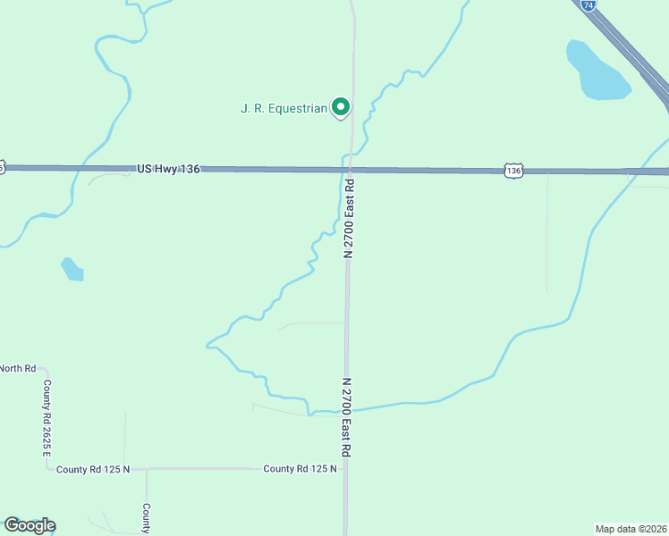 map of restaurants, bars, coffee shops, grocery stores, and more near 1750 North 2700 East Road in Le Roy