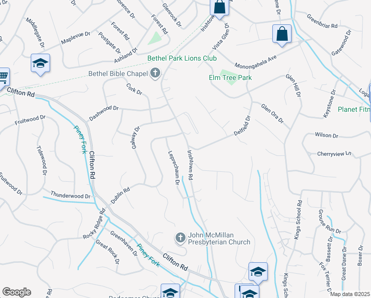 5912 Irishtown Road, Bethel Park PA Walk Score