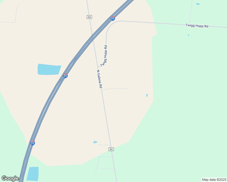 map of restaurants, bars, coffee shops, grocery stores, and more near 3346 North Galena Road in Sunbury