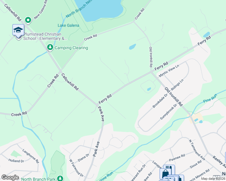 map of restaurants, bars, coffee shops, grocery stores, and more near 36 Ferry Road in Doylestown