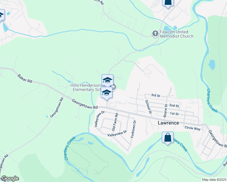 map of restaurants, bars, coffee shops, grocery stores, and more near 50 Mayview Road in Canonsburg