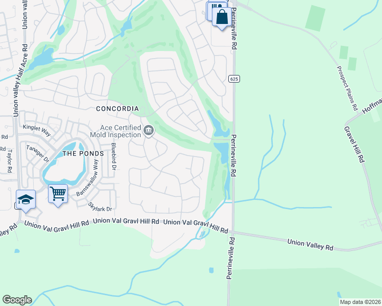 map of restaurants, bars, coffee shops, grocery stores, and more near 21 Ethan Allen Drive in Monroe Township