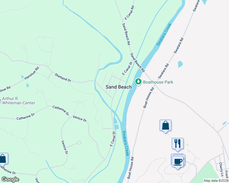 map of restaurants, bars, coffee shops, grocery stores, and more near 206 East Canal Street in Hummelstown