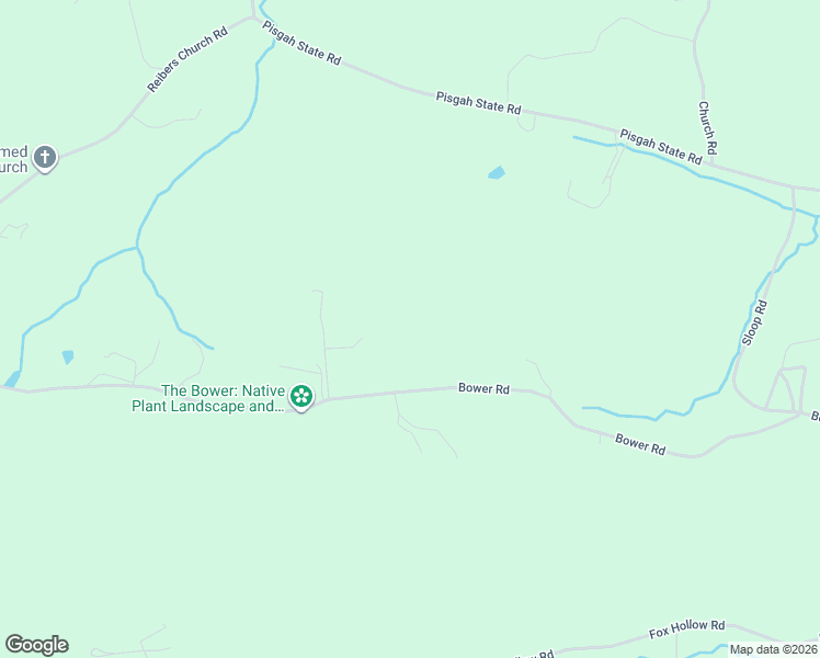 map of restaurants, bars, coffee shops, grocery stores, and more near 1095 Bower Road in Shermans Dale