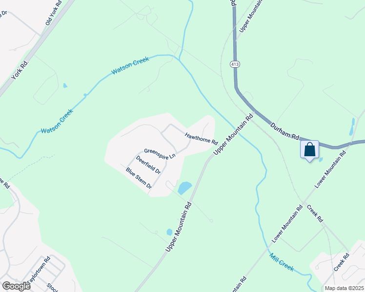 map of restaurants, bars, coffee shops, grocery stores, and more near 4322 Greenspire Lane in New Hope