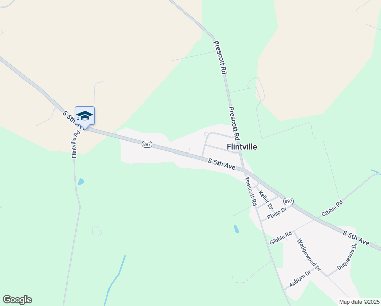 map of restaurants, bars, coffee shops, grocery stores, and more near 2432 South 5th Avenue in Lebanon