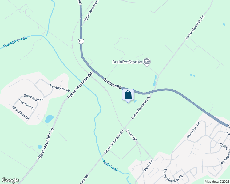 map of restaurants, bars, coffee shops, grocery stores, and more near 1908 Durham Road in New Hope