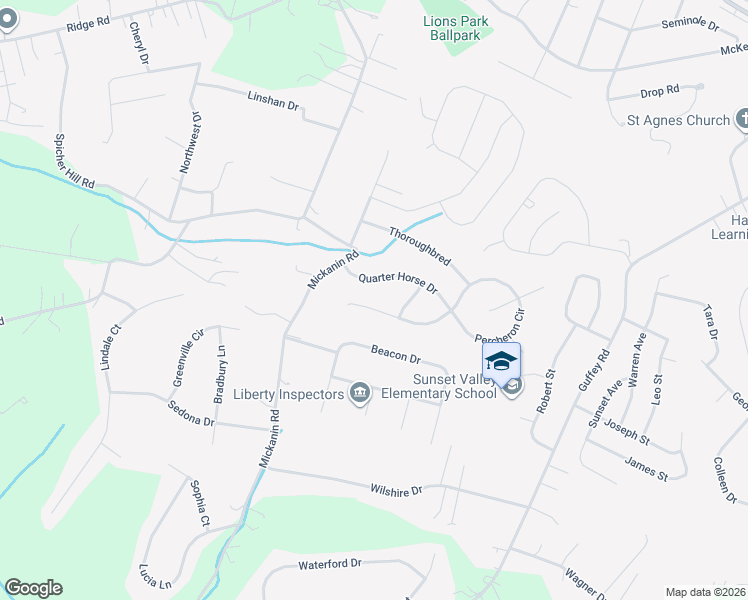 map of restaurants, bars, coffee shops, grocery stores, and more near 11887 Palomino Court in North Huntingdon