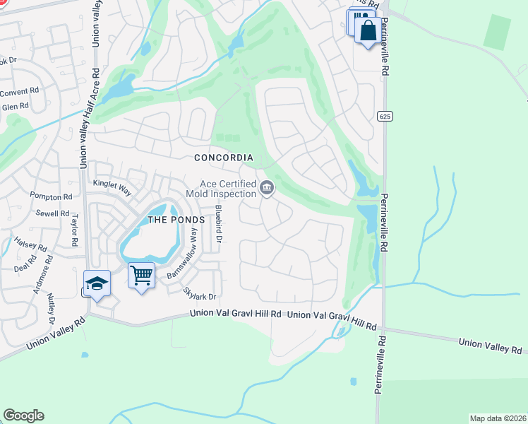map of restaurants, bars, coffee shops, grocery stores, and more near 10B Franklin Pierce Drive in Monroe Township