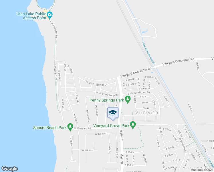 map of restaurants, bars, coffee shops, grocery stores, and more near 97 West Seasons Drive in Vineyard