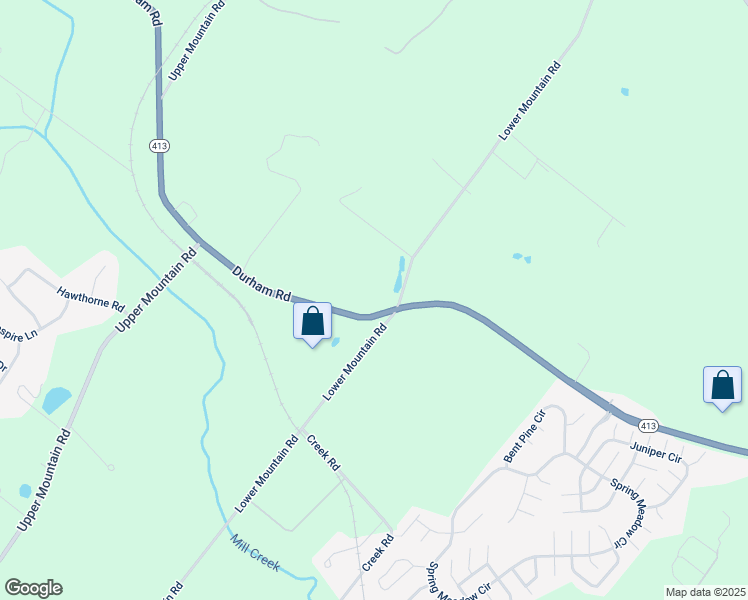 map of restaurants, bars, coffee shops, grocery stores, and more near 1815 Durham Road in New Hope