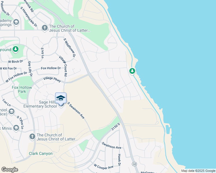 map of restaurants, bars, coffee shops, grocery stores, and more near 2998 South Yellow Bill Drive in Saratoga Springs