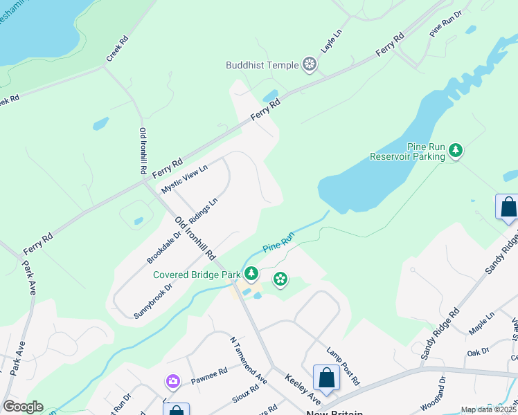map of restaurants, bars, coffee shops, grocery stores, and more near 54 Mystic View Lane in Doylestown