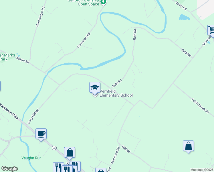 map of restaurants, bars, coffee shops, grocery stores, and more near 960 Long Mill Road in Telford