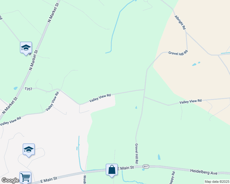 map of restaurants, bars, coffee shops, grocery stores, and more near 337 Valley View Road in Myerstown