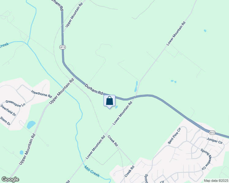 map of restaurants, bars, coffee shops, grocery stores, and more near 1869 Durham Road in New Hope