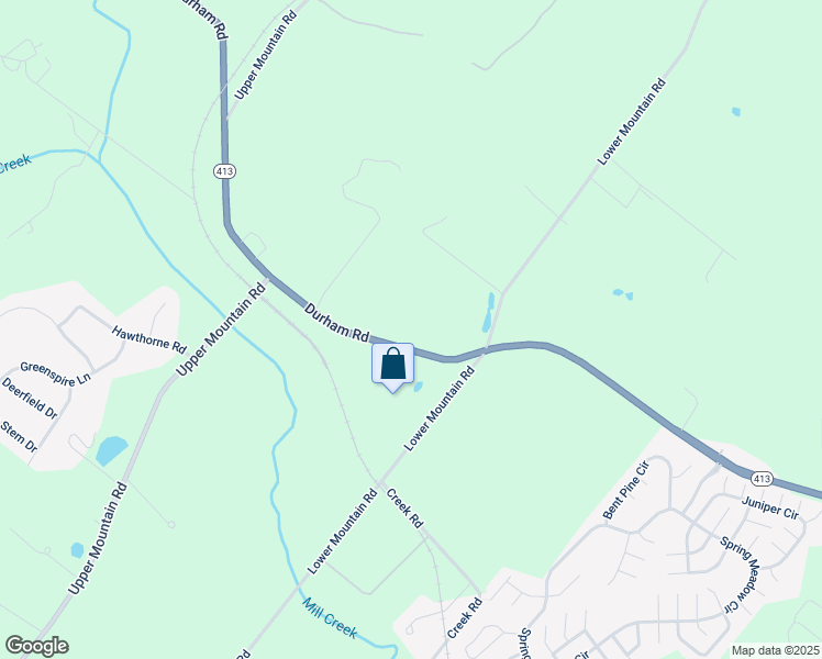 map of restaurants, bars, coffee shops, grocery stores, and more near 1869 Durham Road in New Hope