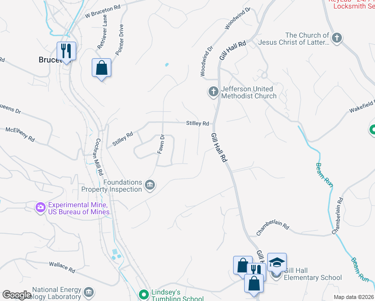 map of restaurants, bars, coffee shops, grocery stores, and more near 116 Dale Street in Clairton