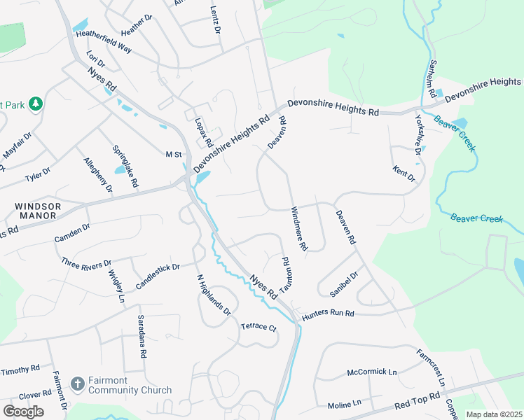 map of restaurants, bars, coffee shops, grocery stores, and more near 322 Deaven Road in Harrisburg