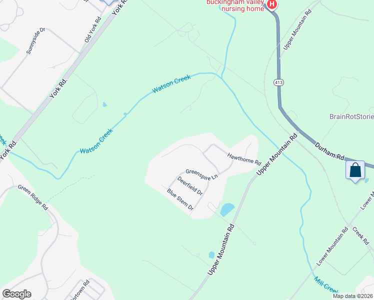 map of restaurants, bars, coffee shops, grocery stores, and more near 2230 Bellflower Lane in New Hope