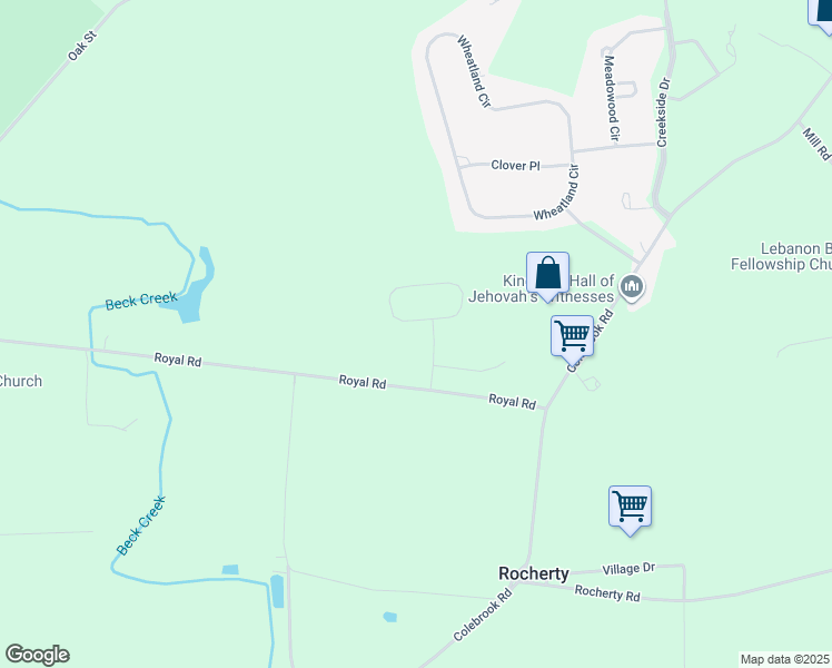 map of restaurants, bars, coffee shops, grocery stores, and more near 23 Whitney Way in Lebanon