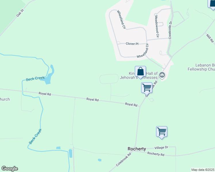 map of restaurants, bars, coffee shops, grocery stores, and more near 23 Whitney Way in Lebanon