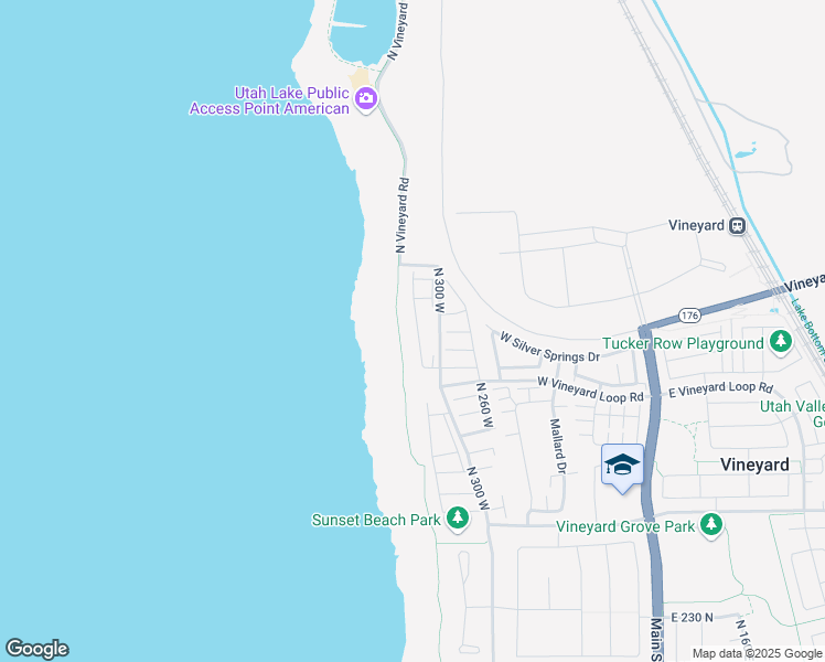 map of restaurants, bars, coffee shops, grocery stores, and more near 685 North 380 West in Orem