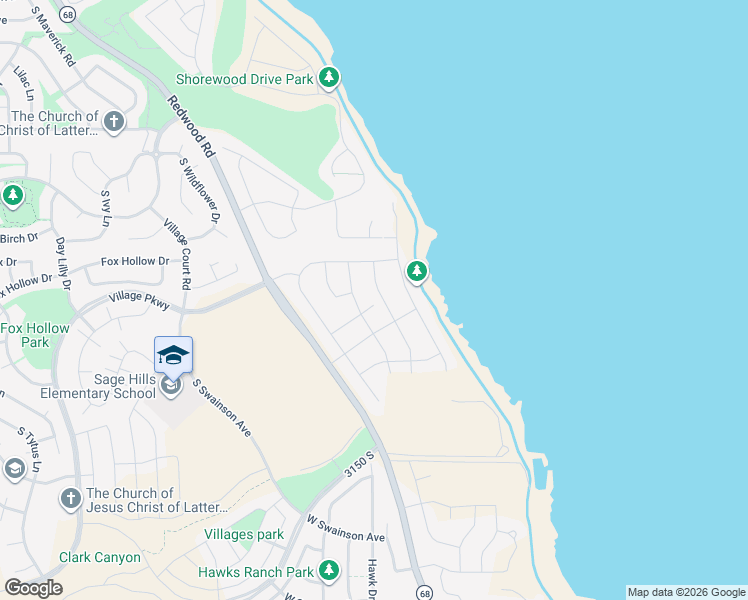 map of restaurants, bars, coffee shops, grocery stores, and more near 2998 South Yellow Bill Drive in Saratoga Springs
