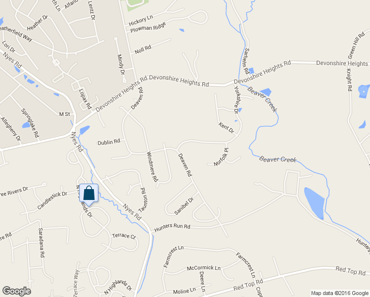 map of restaurants, bars, coffee shops, grocery stores, and more near 343 Yorkshire Dr in Harrisburg