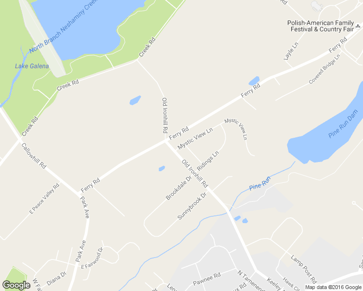 map of restaurants, bars, coffee shops, grocery stores, and more near 11 Mystic View Lane in Doylestown