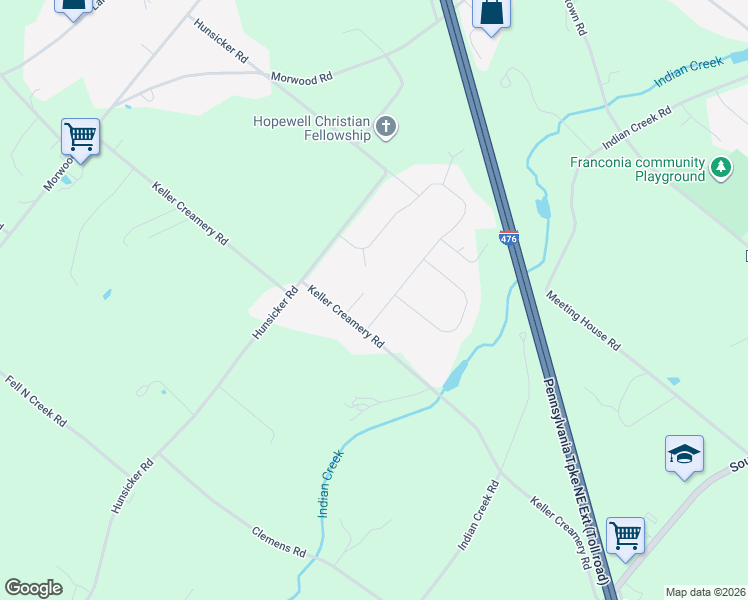 map of restaurants, bars, coffee shops, grocery stores, and more near 774 Eisenhauer Drive in Telford