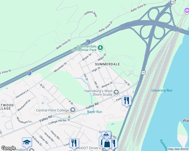 map of restaurants, bars, coffee shops, grocery stores, and more near in Summerdale
