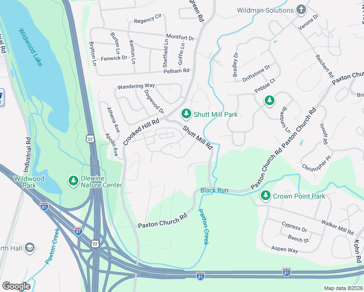 map of restaurants, bars, coffee shops, grocery stores, and more near 1508 High Pointe Drive in Harrisburg