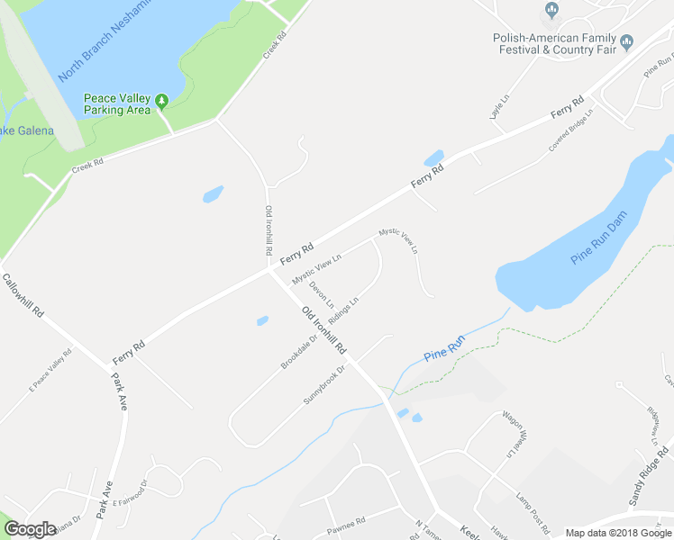 map of restaurants, bars, coffee shops, grocery stores, and more near 20 Mystic View Lane in Doylestown