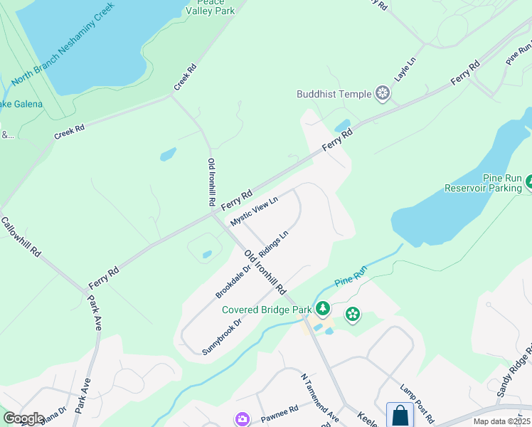 map of restaurants, bars, coffee shops, grocery stores, and more near 20 Mystic View Lane in Doylestown