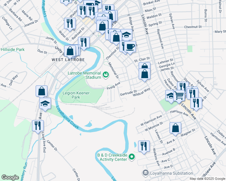 1600 Catherine Street, Latrobe PA Walk Score