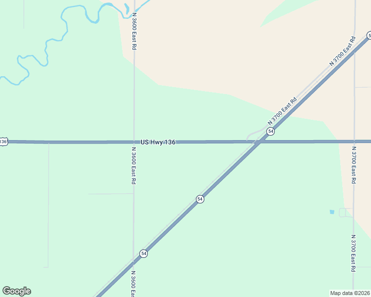 map of restaurants, bars, coffee shops, grocery stores, and more near 36348 East 200 North Road in Bellflower