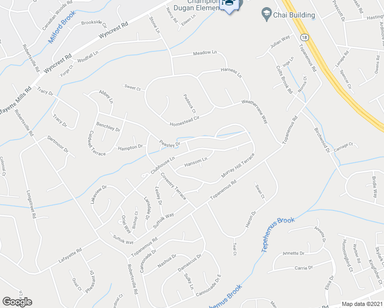 map of restaurants, bars, coffee shops, grocery stores, and more near 64 Clubhouse Lane in Marlboro