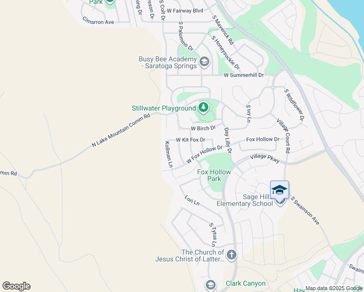 map of restaurants, bars, coffee shops, grocery stores, and more near 2844 South Island Fox Lane in Saratoga Springs