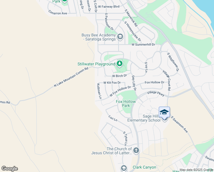 map of restaurants, bars, coffee shops, grocery stores, and more near 2844 South Island Fox Lane in Saratoga Springs