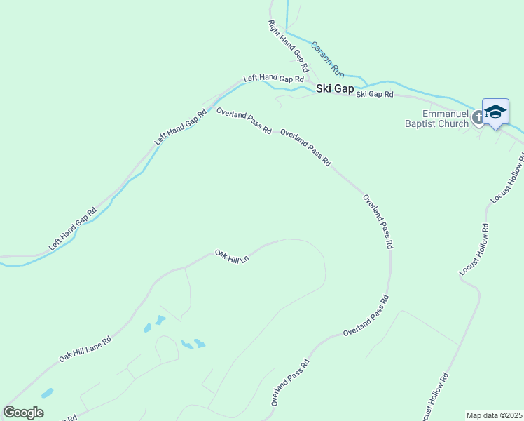 map of restaurants, bars, coffee shops, grocery stores, and more near 10 Oak Hill Lane in Claysburg