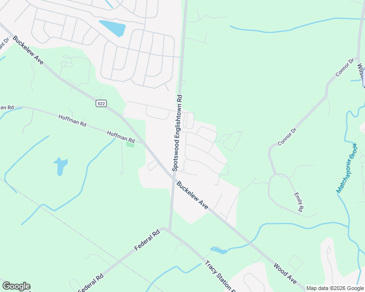 map of restaurants, bars, coffee shops, grocery stores, and more near 205 Charleston Drive in Monroe Township